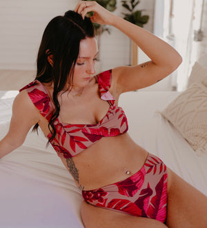 Adri Bikini Top - Red Floral Adri Bikini Top - Red Floral