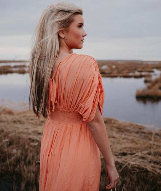 Take Me Away Maxi Dress - Melon