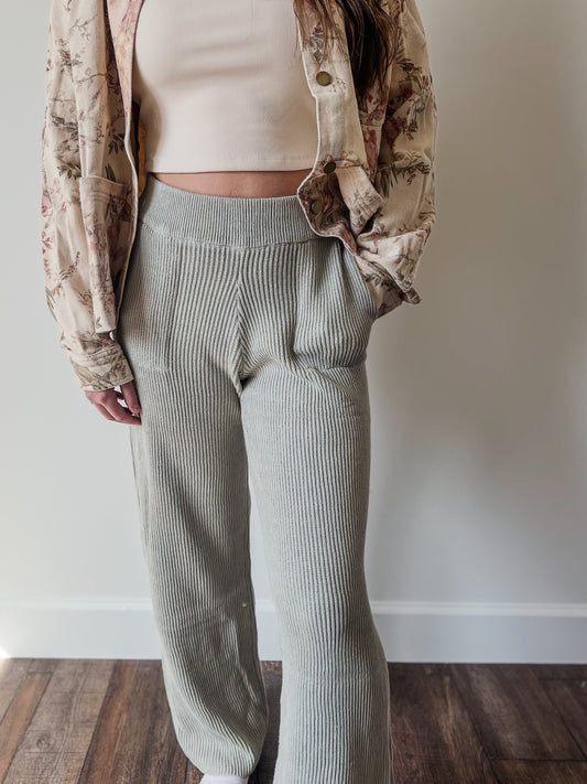 Sage Relaxed Sweater Pants