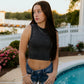 Seamless High-Neck Tank with Pads