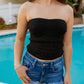 Indy Crochet Tube Top - Black