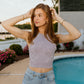 Seamless High-Neck Tank with Pads